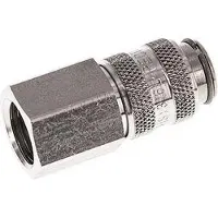 Parker RVS 316L DN 5 Luchtkoppeling Snelkoppeling G 1/4 inch Binnendraad