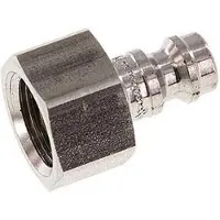 Parker RVS 316L DN 5 Luchtkoppeling Insteeknippel G 1/4 inch Binnendraad