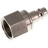 Tameson Vernikkeld Messing DN 7.2 (Euro) Luchtkoppeling Insteeknippel G 1/2 inch Binnendraad Double Shut-Off