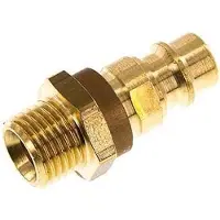 Parker Messing DN 7.2 (Euro) Bruin-Coded Luchtkoppeling Insteeknippel G 1/4 inch Buitendraad