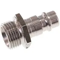 Tameson RVS DN 7.2 (Euro) Luchtkoppeling Insteeknippel G 3/8 inch Buitendraad