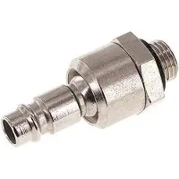 Tameson Staal/Messing DN 7.2 (Euro) Luchtkoppeling Insteeknippel G 1/4 inch Buitendraad Draaikoppeling