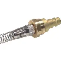 Tameson Messing DN 7.2 (Euro) Luchtkoppeling Insteeknippel 8x10 mm Push-On Buigbescherming met Terugslagklep