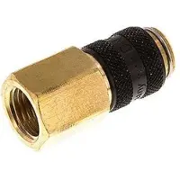 Tameson Messing DN 5 Zwart Luchtkoppeling Snelkoppeling G 1/4 inch Binnendraad