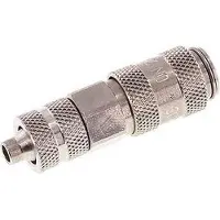 Tameson RVS DN 2.7 (Micro) Luchtkoppeling Snelkoppeling 4x6 mm Push-On