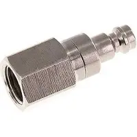 Tameson Vernikkeld Messing DN 5 Luchtkoppeling Insteeknippel G 1/4 inch Binnendraad Double Shut-Off