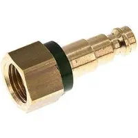 Tameson Messing DN 5 Groen-Coded Luchtkoppeling Insteeknippel G 1/4 inch Binnendraad