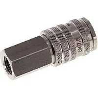 Tameson RVS DN 7.8 Luchtkoppeling Snelkoppeling G 1/4 inch Binnendraad Double Shut-Off