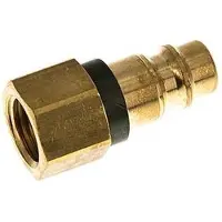 Parker Messing DN 7.2 (Euro) Groen-Coded Luchtkoppeling Insteeknippel G 1/4 inch Binnendraad
