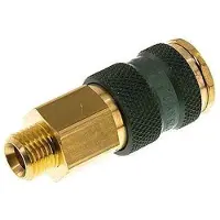 Parker Messing DN 7.2 (Euro) Groen-Coded Luchtkoppeling Snelkoppeling G 1/4 inch Buitendraad