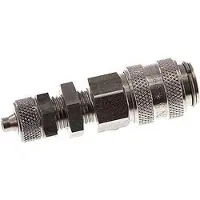 Tameson RVS DN 5 Luchtkoppeling Snelkoppeling 4x6 mm Push-On Schotkoppeling