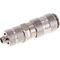 Parker RVS 316L DN 2.7 (Micro) Luchtkoppeling Snelkoppeling 4x6 mm Push-On