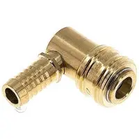 Tameson Messing DN 7.2 (Euro) Luchtkoppeling Snelkoppeling 13 mm Slangpilaar 90-deg