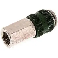 Tameson Vernikkeld Messing DN 5 Groen Luchtkoppeling Snelkoppeling G 1/8 inch Binnendraad