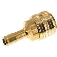 Tameson Messing DN 7.2 (Euro) Luchtkoppeling Snelkoppeling 9 mm Slangpilaar Double Shut-Off