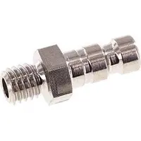 Parker RVS 316L DN 2.7 (Micro) Luchtkoppeling Insteeknippel M5 Buitendraad