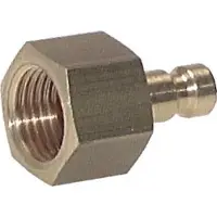 Parker Messing DN 2.7 (Micro) Luchtkoppeling Insteeknippel M5 Binnendraad Double Shut-Off