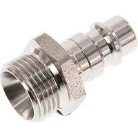Parker RVS 316L DN 7.2 (Euro) Luchtkoppeling Insteeknippel G 3/8 inch Buitendraad