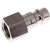 Parker RVS 316L DN 7.2 (Euro) Luchtkoppeling Insteeknippel G 1/4 inch Binnendraad