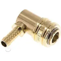Tameson Messing DN 7.2 (Euro) Luchtkoppeling Snelkoppeling 9 mm Slangpilaar 90-deg