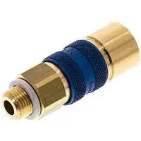 Tameson Messing DN 5 Blauw-Coded Luchtkoppeling Snelkoppeling G 1/8 inch Buitendraad
