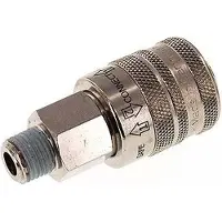 Tameson Vernikkeld Messing DN 7.8 Safety Luchtkoppeling Snelkoppeling R 1/4 inch Buitendraad