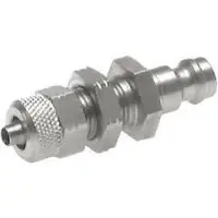 Tameson RVS DN 5 Luchtkoppeling Insteeknippel 6x8 mm Push-On Schotkoppeling