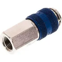 Tameson Vernikkeld Messing DN 5 Blauw Luchtkoppeling Snelkoppeling G 1/8 inch Binnendraad