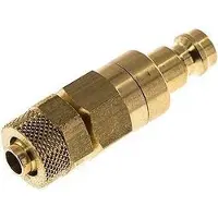 Tameson Messing DN 5 Luchtkoppeling Insteeknippel 6x8 mm Push-On Double Shut-Off
