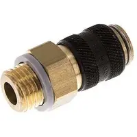 Tameson Messing DN 5 Zwart Luchtkoppeling Snelkoppeling G 1/4 inch Buitendraad