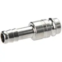 Tameson RVS DN 10 Luchtkoppeling Insteeknippel 10 mm Slangpilaar Double Shut-Off