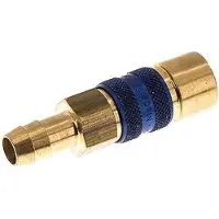 Tameson Messing DN 5 Blauw-Coded Luchtkoppeling Snelkoppeling 9 mm Slangpilaar