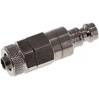 Tameson RVS DN 5 Luchtkoppeling Insteeknippel 6x8 mm Push-On Double Shut-Off