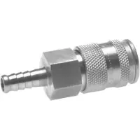 Tameson Vernikkeld Messing DN 10 Luchtkoppeling Snelkoppeling 19 mm Slangpilaar Double Shut-Off