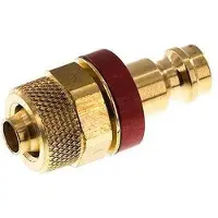 Tameson Messing DN 5 Rood Luchtkoppeling Insteeknippel 6x8 mm Push-On
