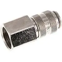 Tameson Vernikkeld Messing DN 5 Luchtkoppeling Snelkoppeling G 3/8 inch Binnendraad Double Shut-Off