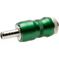 Tameson Vernikkeld Messing DN 7.8 Safety Luchtkoppeling Snelkoppeling met Schuifhuls 6 mm Slangpilaar