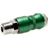 Tameson Vernikkeld Messing DN 7.8 Safety Luchtkoppeling Snelkoppeling met Schuifhuls R 1/2 inch Buitendraad