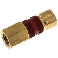 Tameson Messing DN 5 Rood-Coded Luchtkoppeling Snelkoppeling G 1/4 inch Binnendraad
