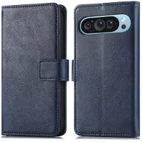 IMoshion Luxe Bookcase voor de Google Pixel 9 / 9 Pro - Donkerblauw