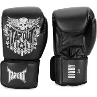 TAPOUT Bixby Leather Artificial Boxing Gloves Zwart 08 oz