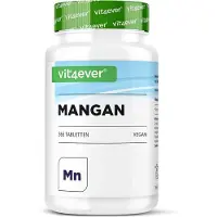 Vit4ever - Mangaan 10 mg - 365 tabletten voor 1 jaar - laboratorium getest (gehalte aan werkzame stoffen en zuiverheid) - hoge biologische beschikbaarheid door mangaan bisglycinaat - veganistisch