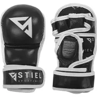 Stiel Sparring MMA Handschoenen - Shooter - Zwart - Leer