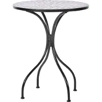 Beliani CARPINO - Bistroset-Zwart-IJzer