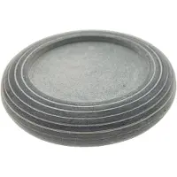 Ptmd - Kaarsenhouder Voor Stompkaars - Speksteen - Ø 12 x 2.5 cm