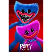 Poppy Playtime Fleece deken Huggy Kissy - 130 x 170 cm - Polyester
