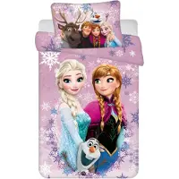 Jerry Fabrics Frozen BABY Dekbedovertrek, Elsa en Anna - 135 x 100 cm - Katoen
