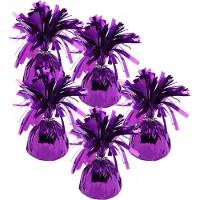 Haza Ballon gewichtjes - 5x - paars - 170 gram - gewichtjes voor helium ballontrosjes
