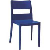 S•CAB Designstoel, terrasstoel, campingstoel SAI in donker blauw van het Italiaanse . Verpakt per 6 stuks en 5 jaar garantie!