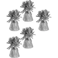 Haza Ballon gewichtjes - 5x - zilver - 170 gram - gewichtjes voor helium ballontrosjes